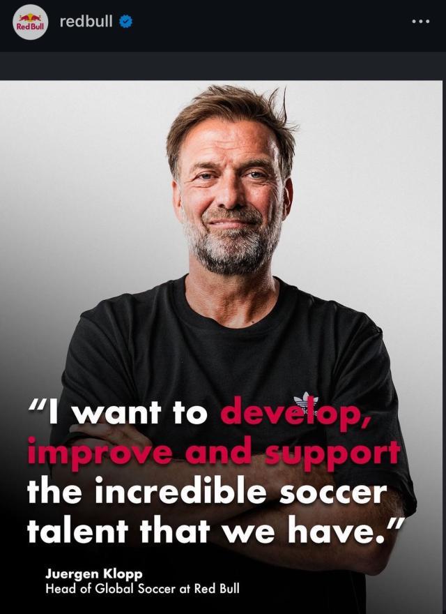 开云体育官网-官方：克洛普出任红牛全球足球主管 明年1月就职